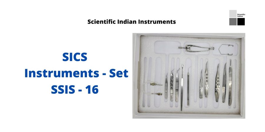 SICS Instruments   Set I SSIS-16 I  I Scientific Indian I Cataract instrument Set