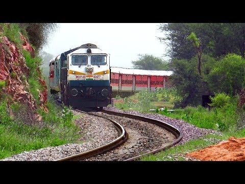 Dangerous Curves | Diesel Trains negotiate curves at high speed | Indian Railway